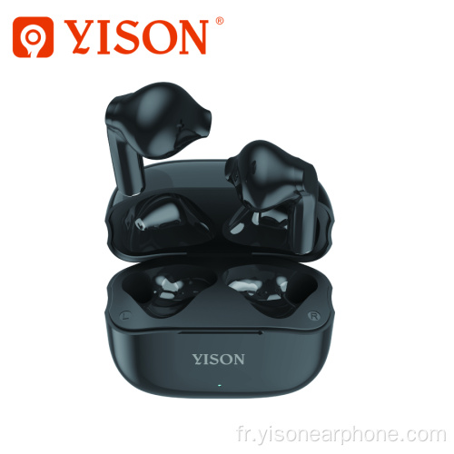 Yison True Wireless Earbuds TWS Contrôle tactile par empreinte digitale